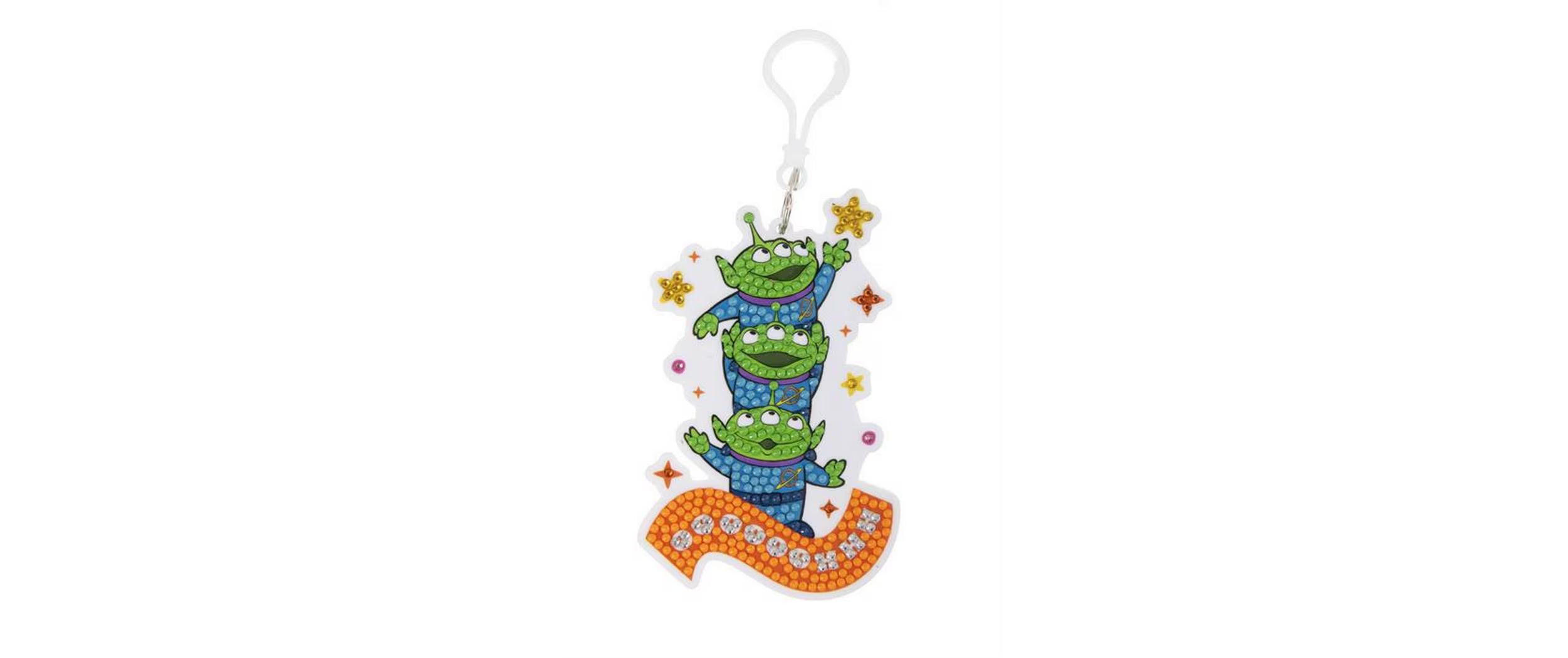 Aliens Crystal Art Bag Charm