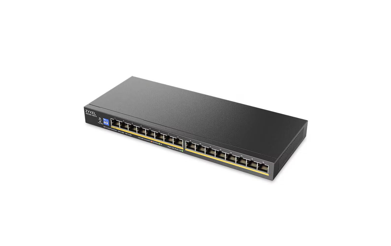 ZyXEL GS1100-16EPS : PoE+ Gigabit-Switch