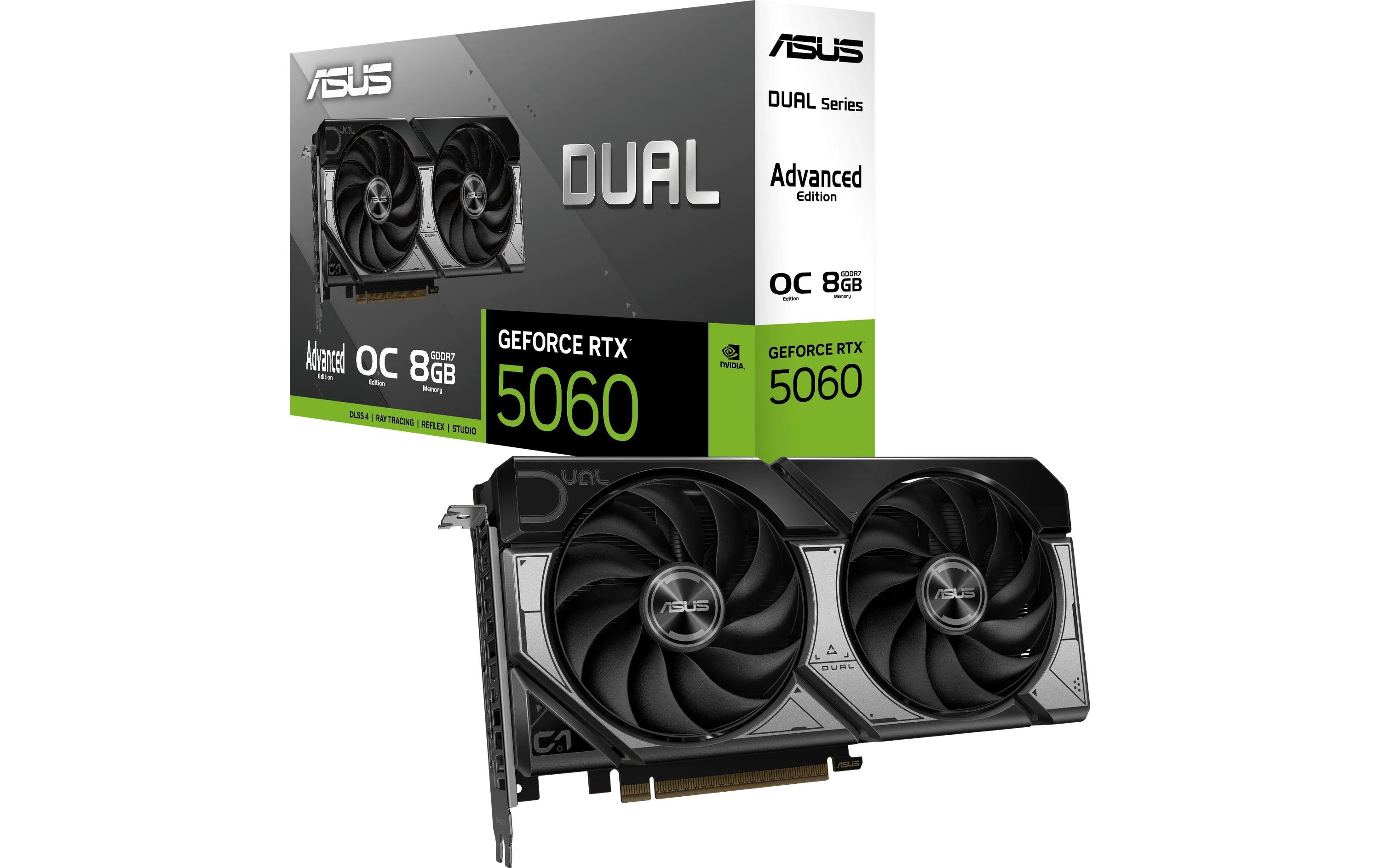 ASUS DUAL RTX5060 O8G A, GDDR7