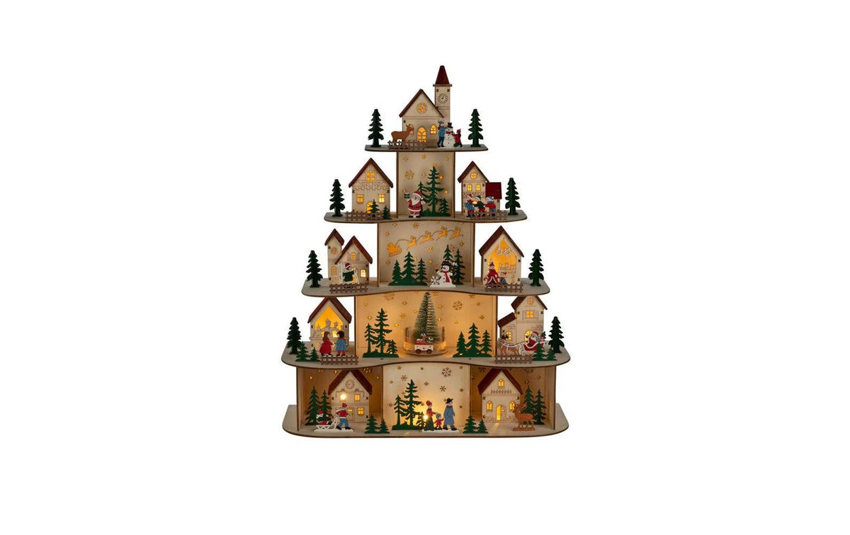 Konstsmide Weihnachtsdorf mit 5 Ebenen