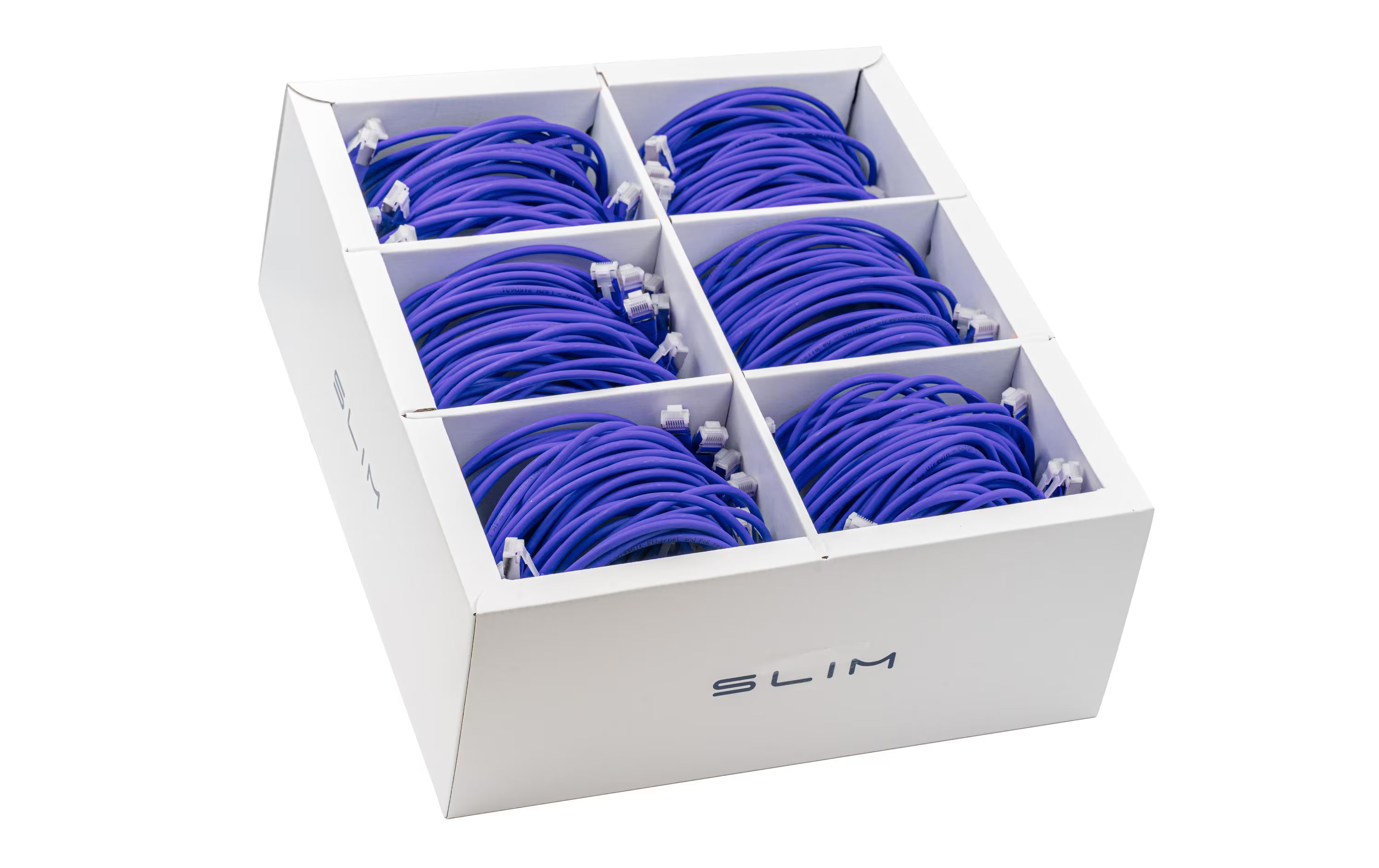 SLIM Patchkabel: 1.5m, violet, 60-Pack