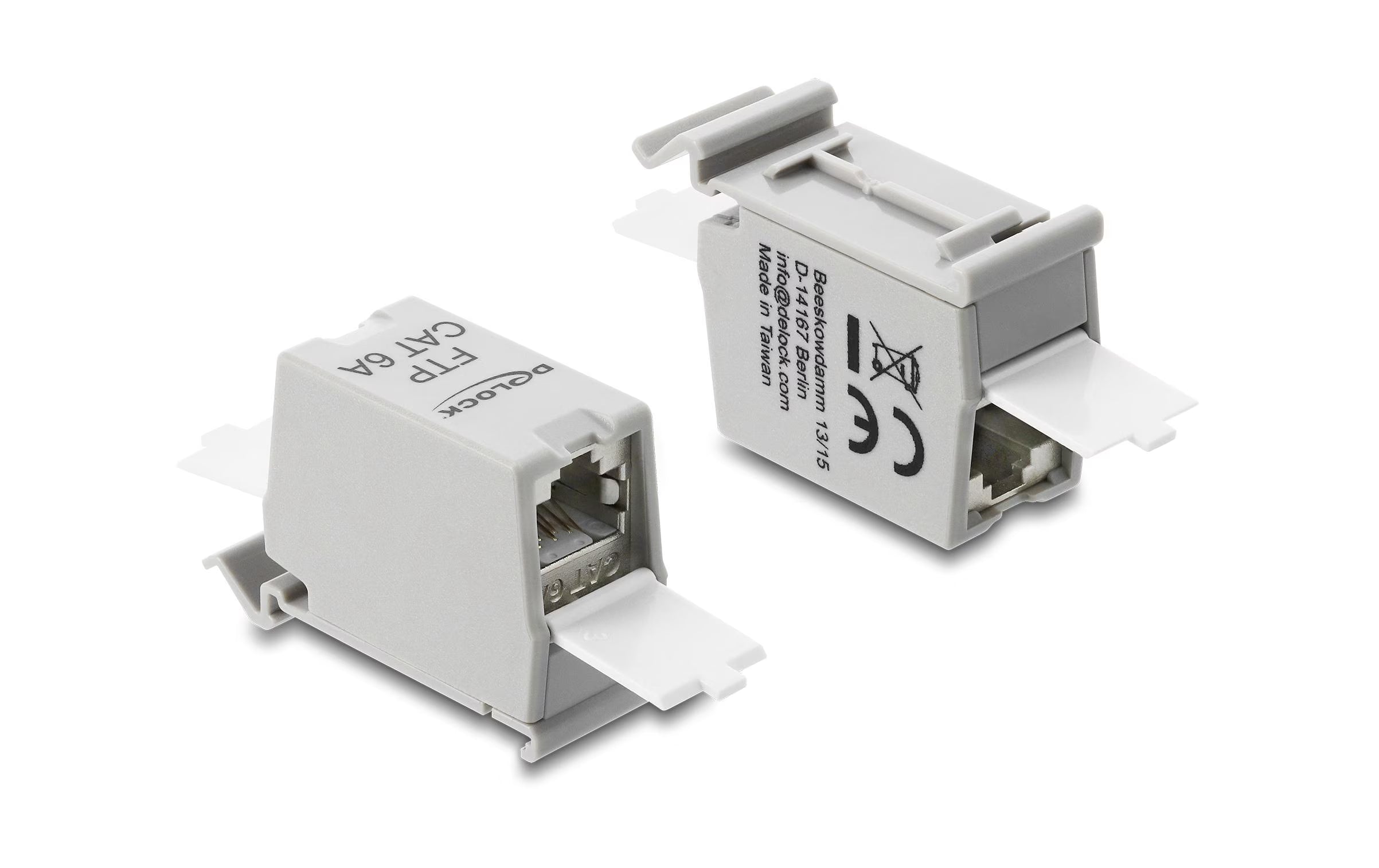 Delock Kupplung RJ45 Buchse-Buchse, Cat.6A