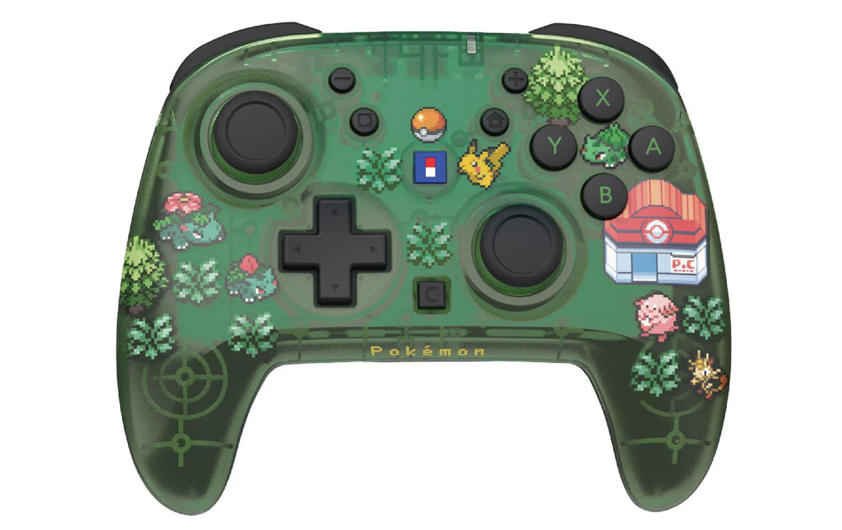Horipad Wireless Turbo Ctrl Pokémon grün