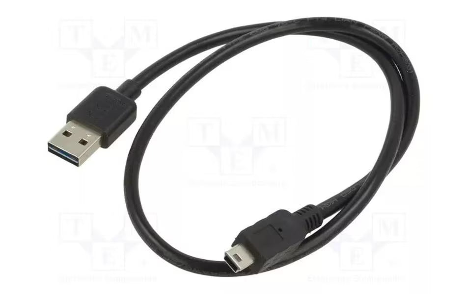 USB2.0-Kabel Easy A-MiniB: 0.5m, schwarz