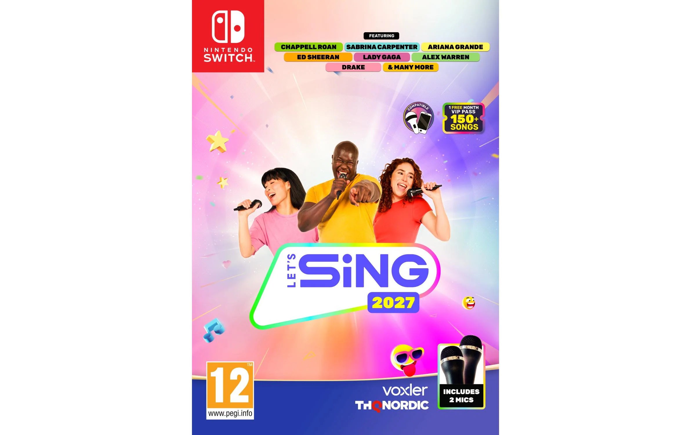 Let's Sing 2027 Int Version + 2 Mics, Sw
