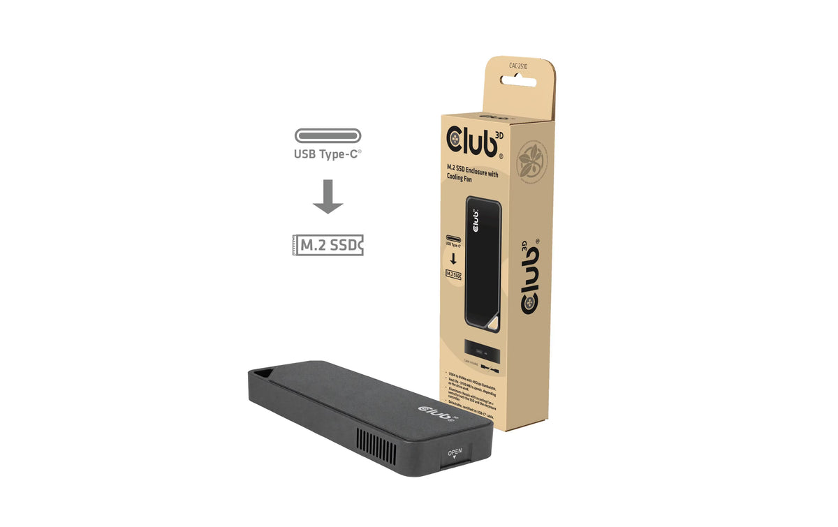 Club 3DCAC-2510 M.2 SSD-NVMe Gehäuse