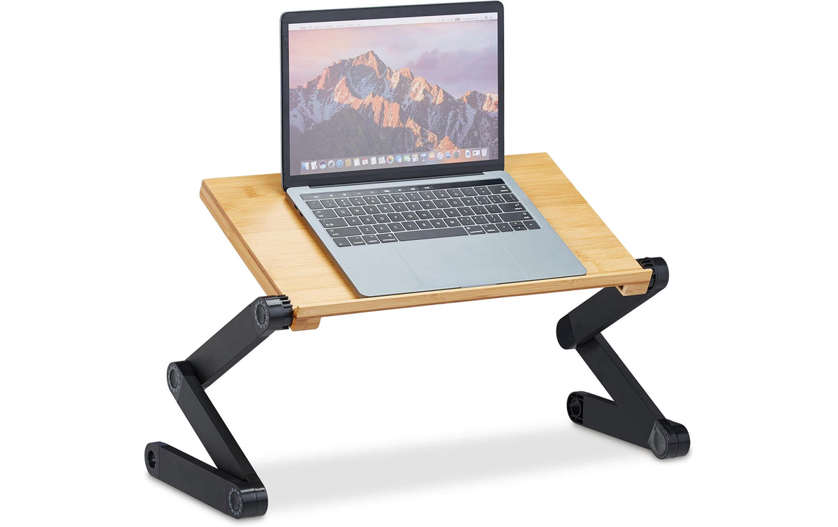 Relaxday Laptop Ständer Bambux Aluminium