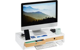 Relaxdays Monitorständer 2 Schubladen XL