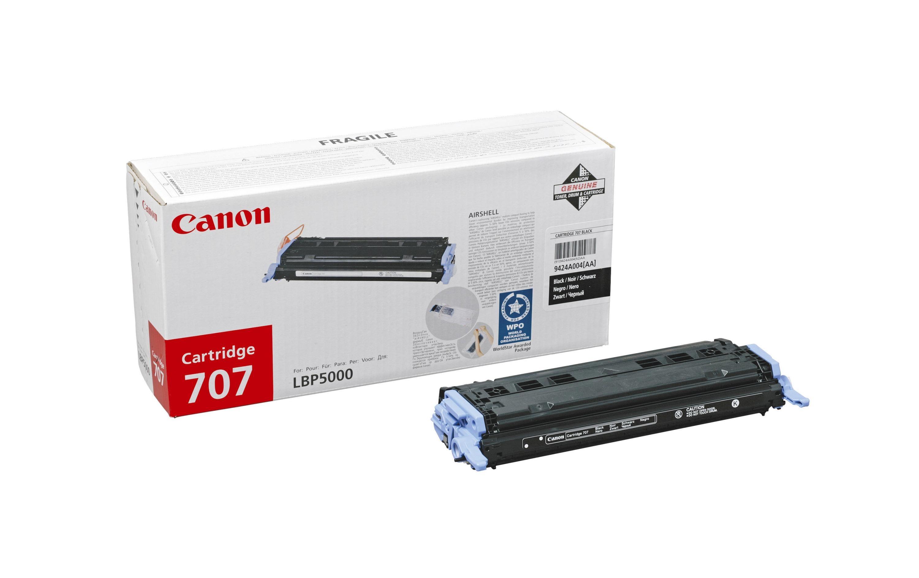 Tonermodul Canon CRG 707BK, schwarz