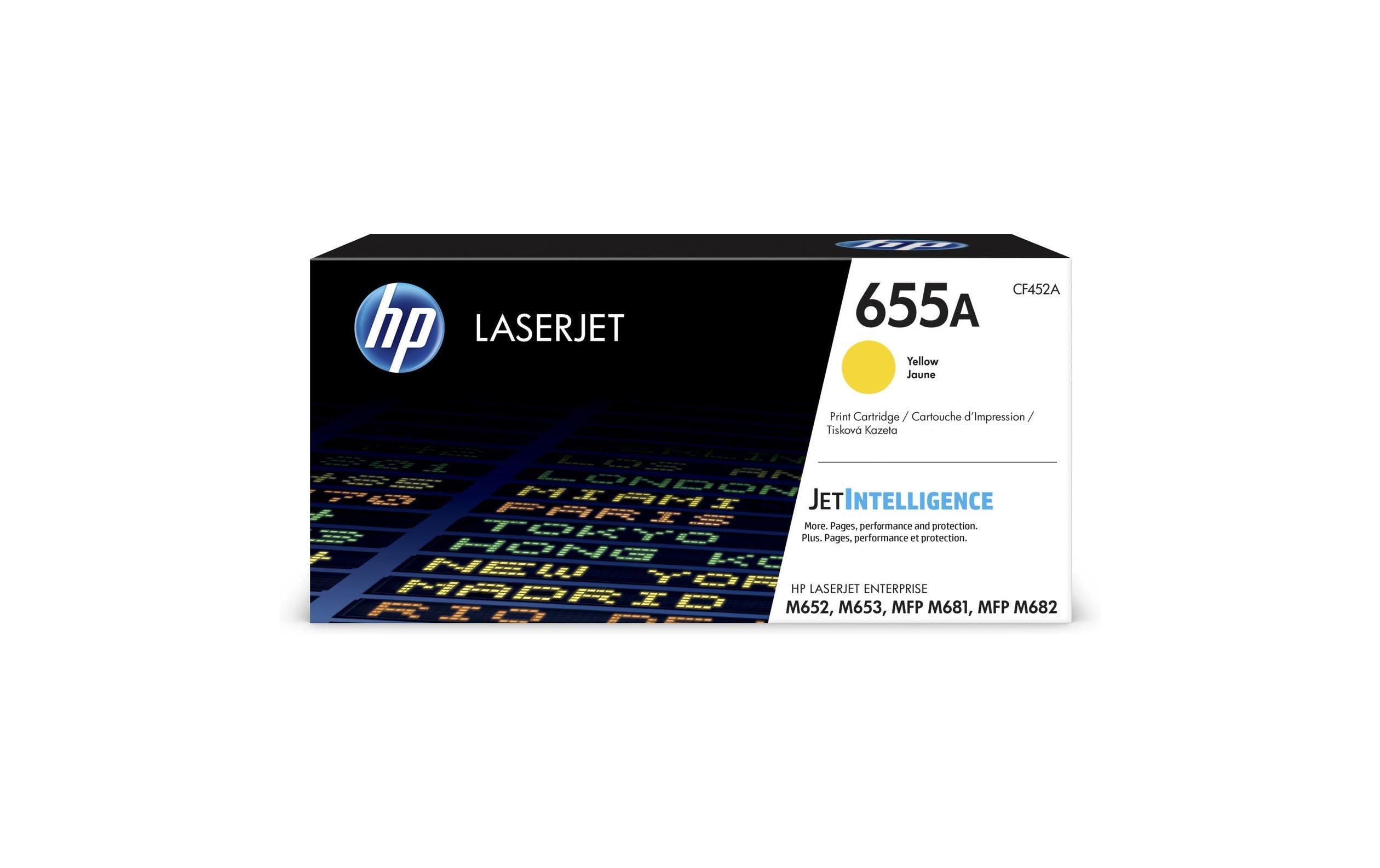 HP Toner 655A - Yellow (CF452A)