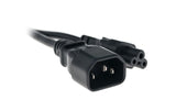 Anschlusskabel C14 / C5 1.0 m schwarz