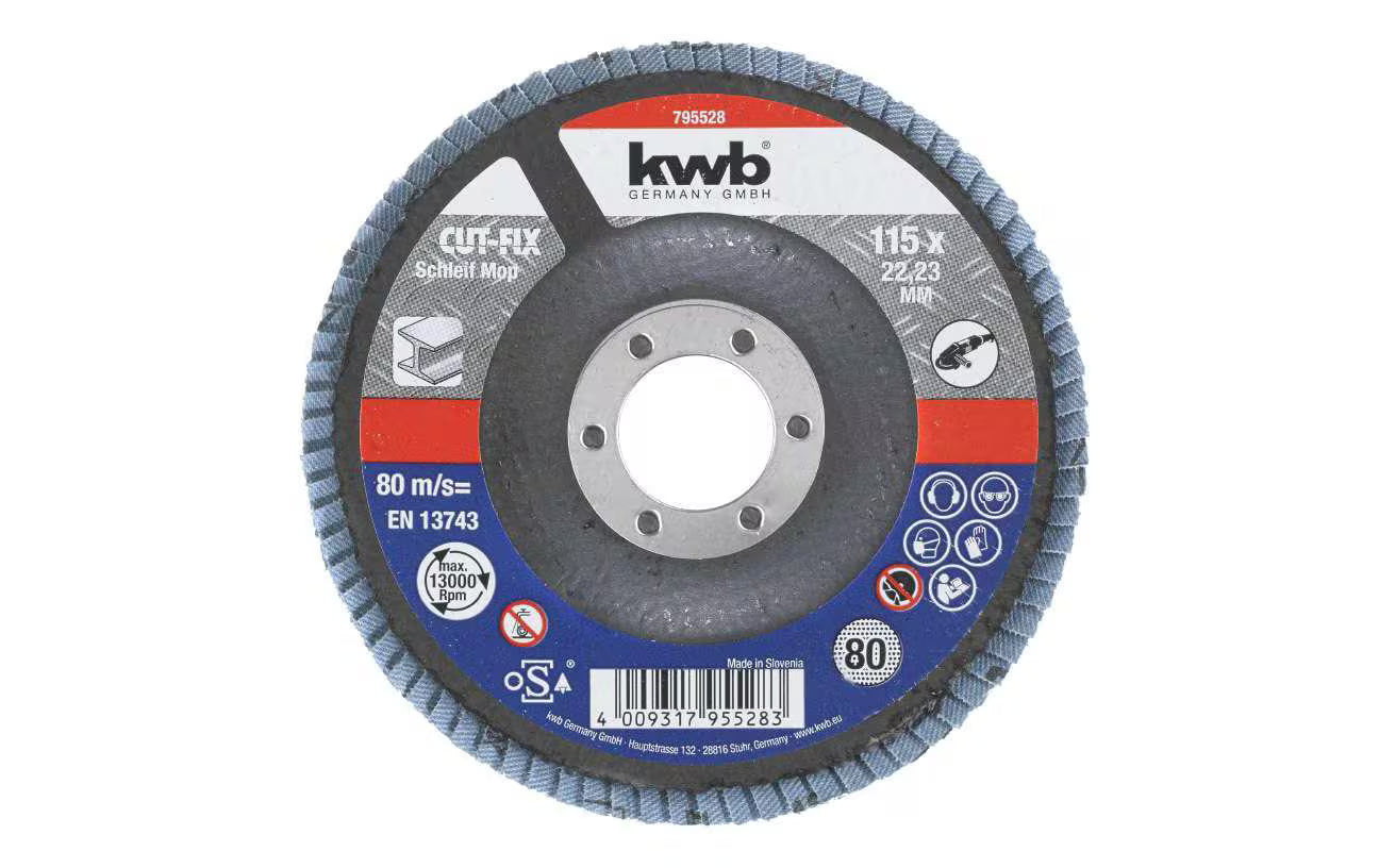 kwb Cutfix Schleifmop 115 K80