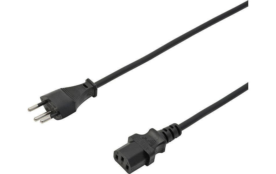 Netzkabel 250V/10A: 10 Meter Schwarz