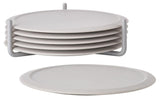 Zone Glasuntersetzer 6er Set hellgrau