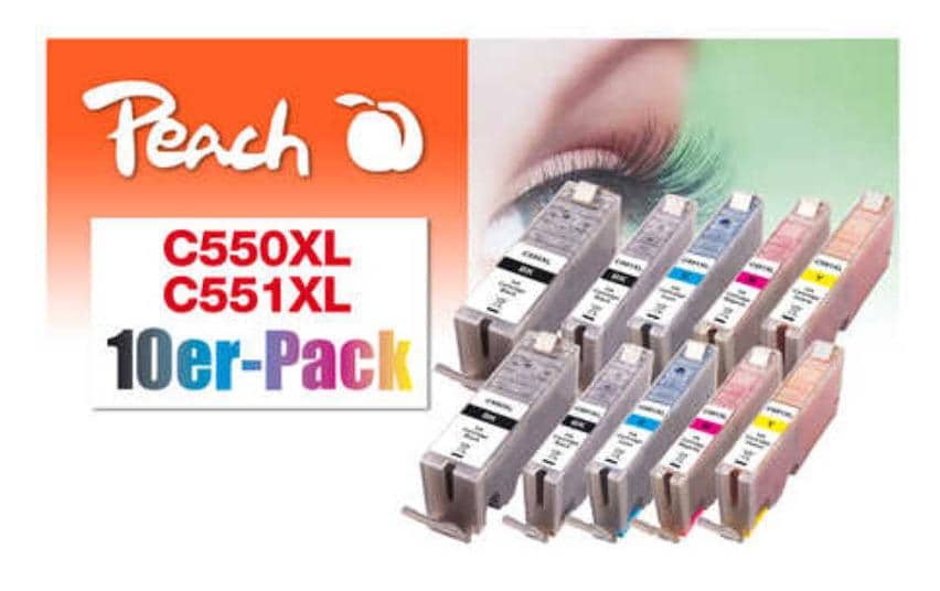 Peach Tinte Canon PGI-550/CLI-551 MuliPck10