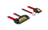 Delock SATA Kabel & 2Pin Strom, 20cm