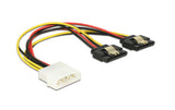 Molex Stecker - 2x SATA Stromadapter
