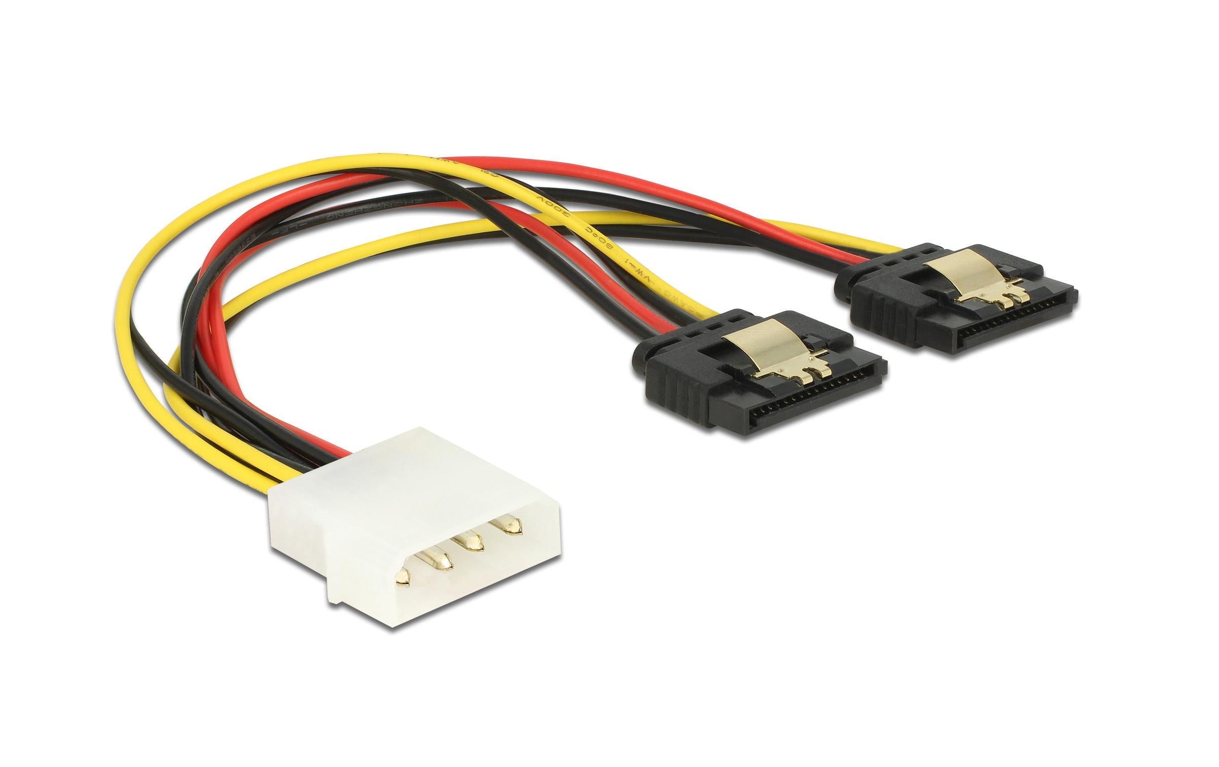 Molex Stecker - 2x SATA Stromadapter