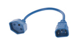 Verlängerungs-Netzkabel 0.3 m C14 / T13