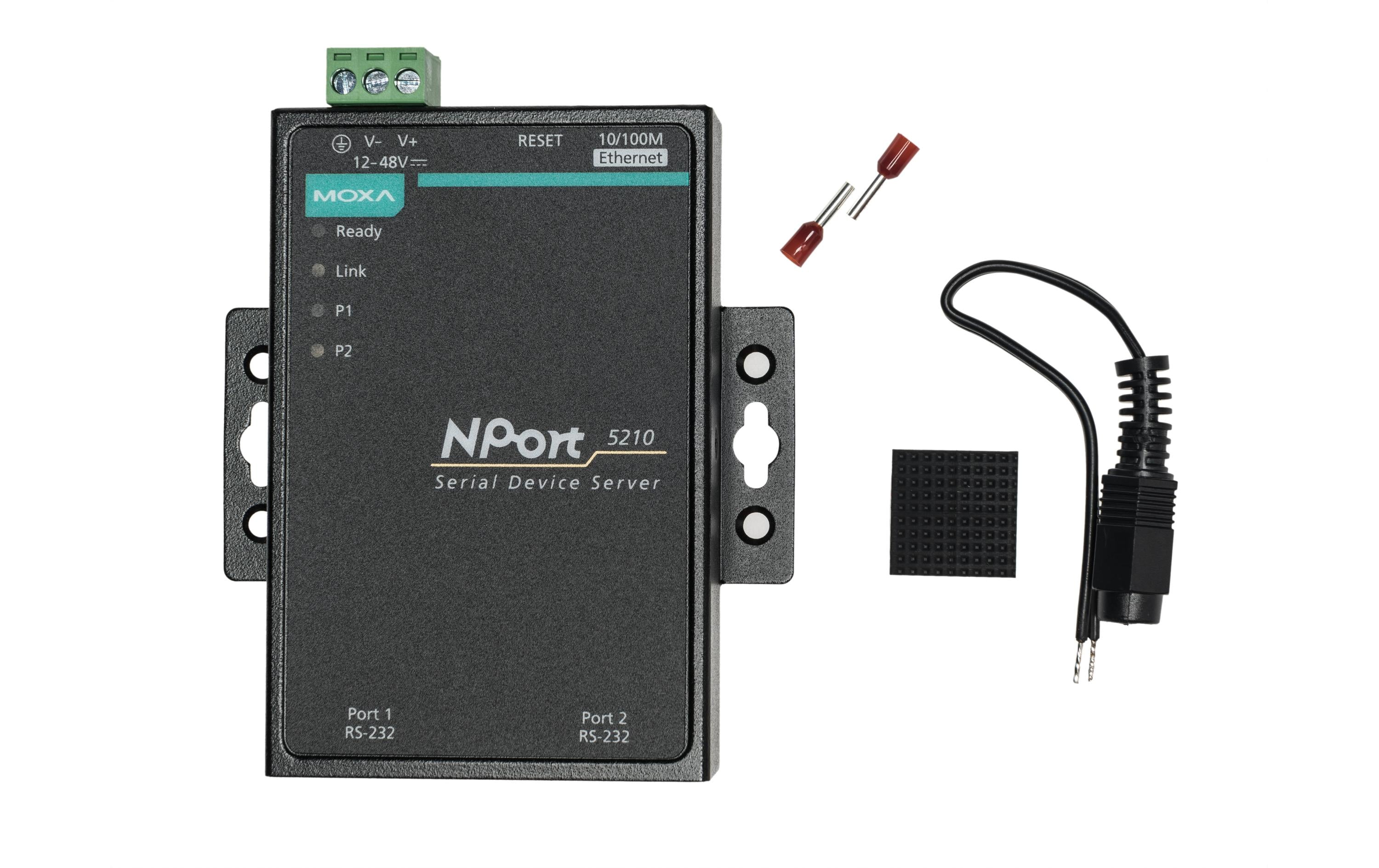MOXA NPort 5210, LAN RS232 Server, 2 Port,