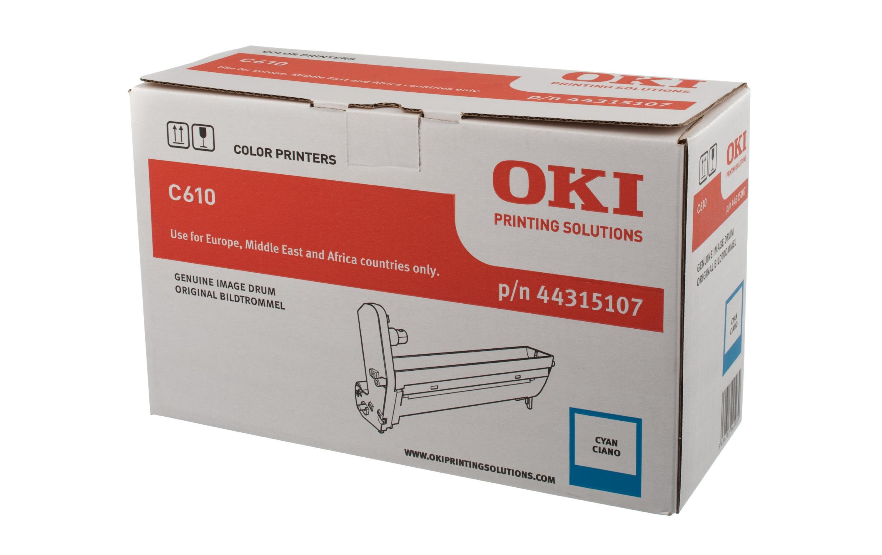 OKI Bildtrommel 44315107, f.610 Serie, cyan