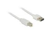 USB2.0-Kabel Easy A-B: 0.5m, weiss