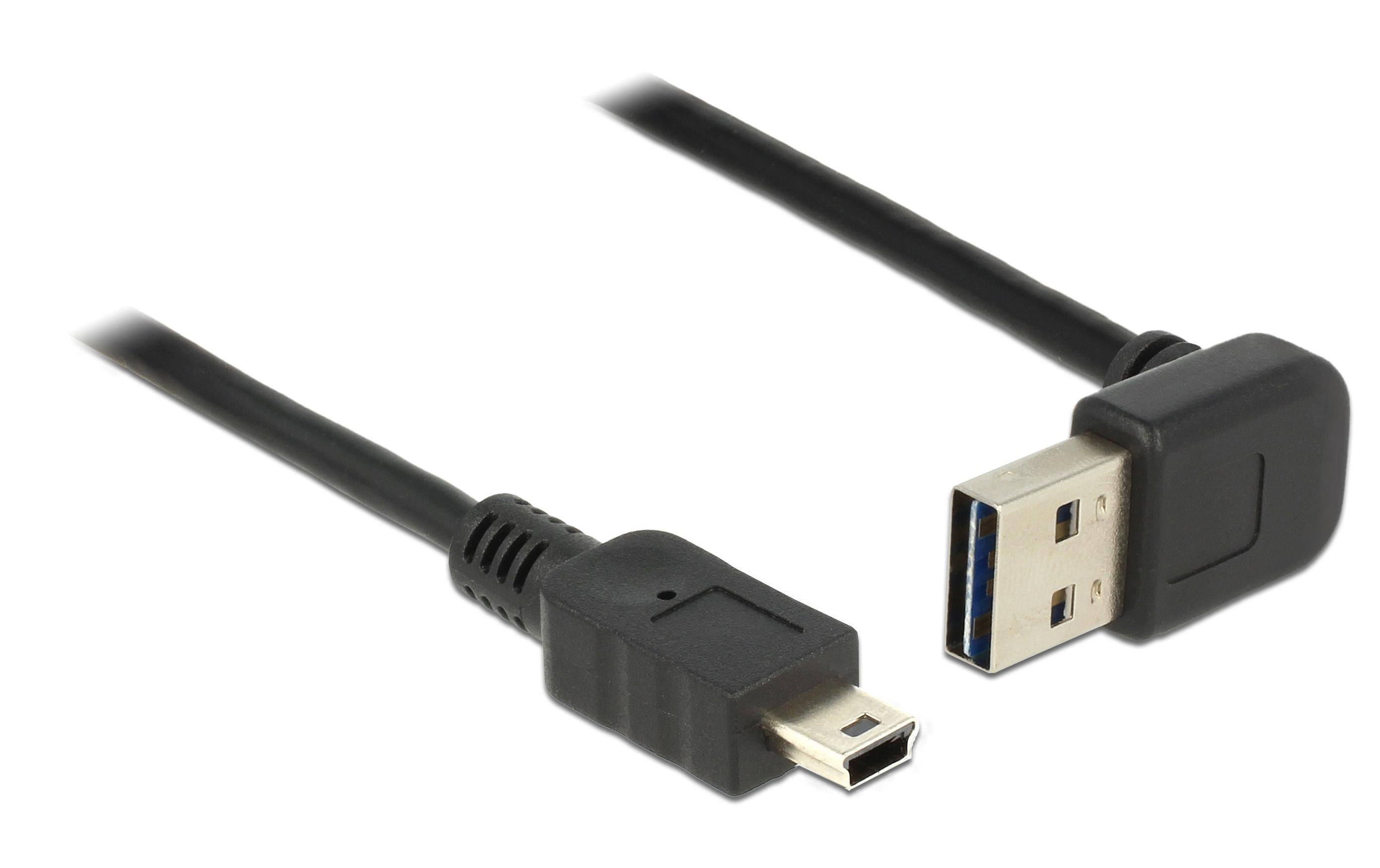 USB2.0-Kabel Easy A-MiniB: 2m, schwarz