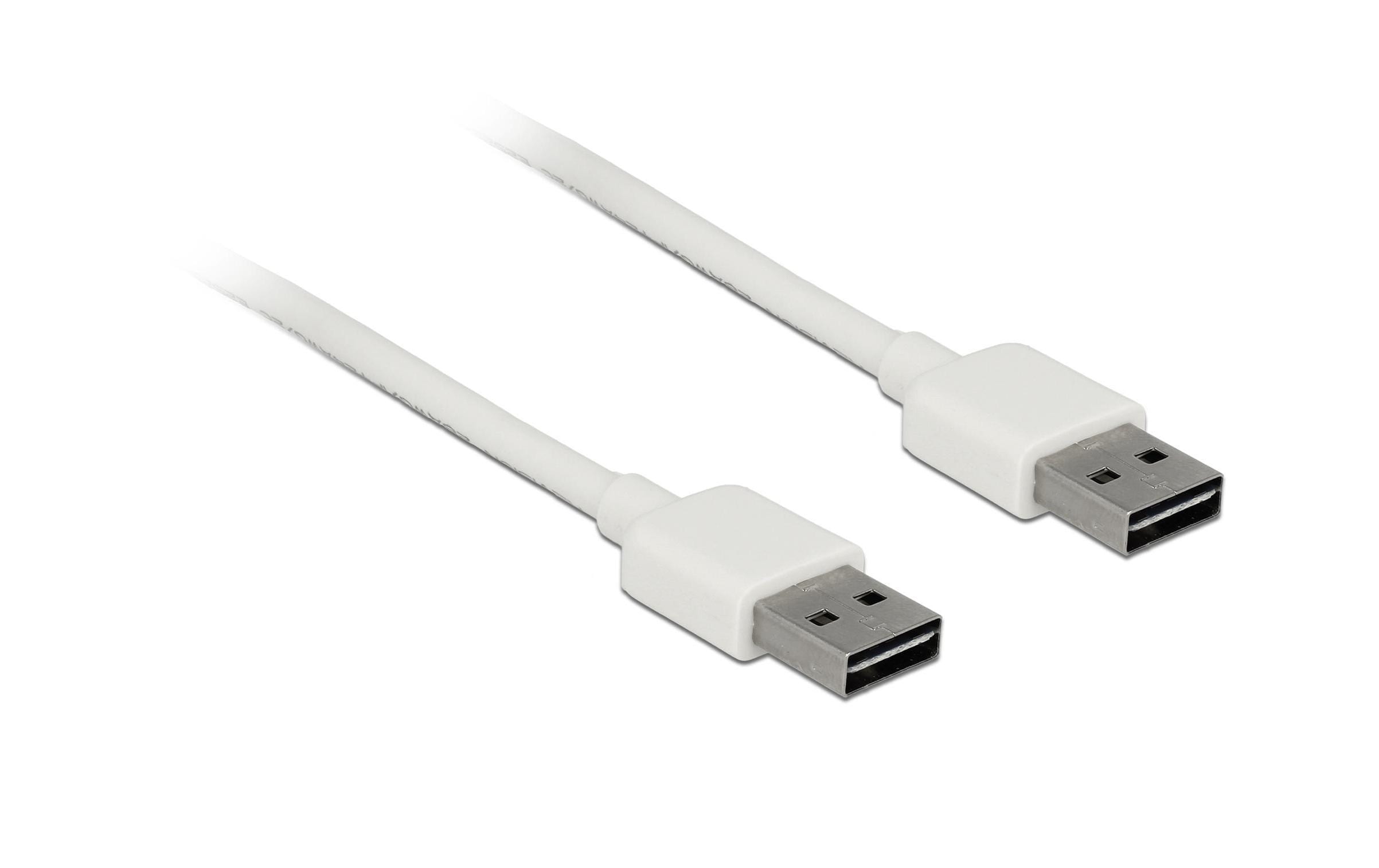 USB2.0-Kabel Easy A-A: 2m, weiss