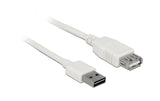 USB2.0-Verlängerungskabel Easy, 1m, weiss