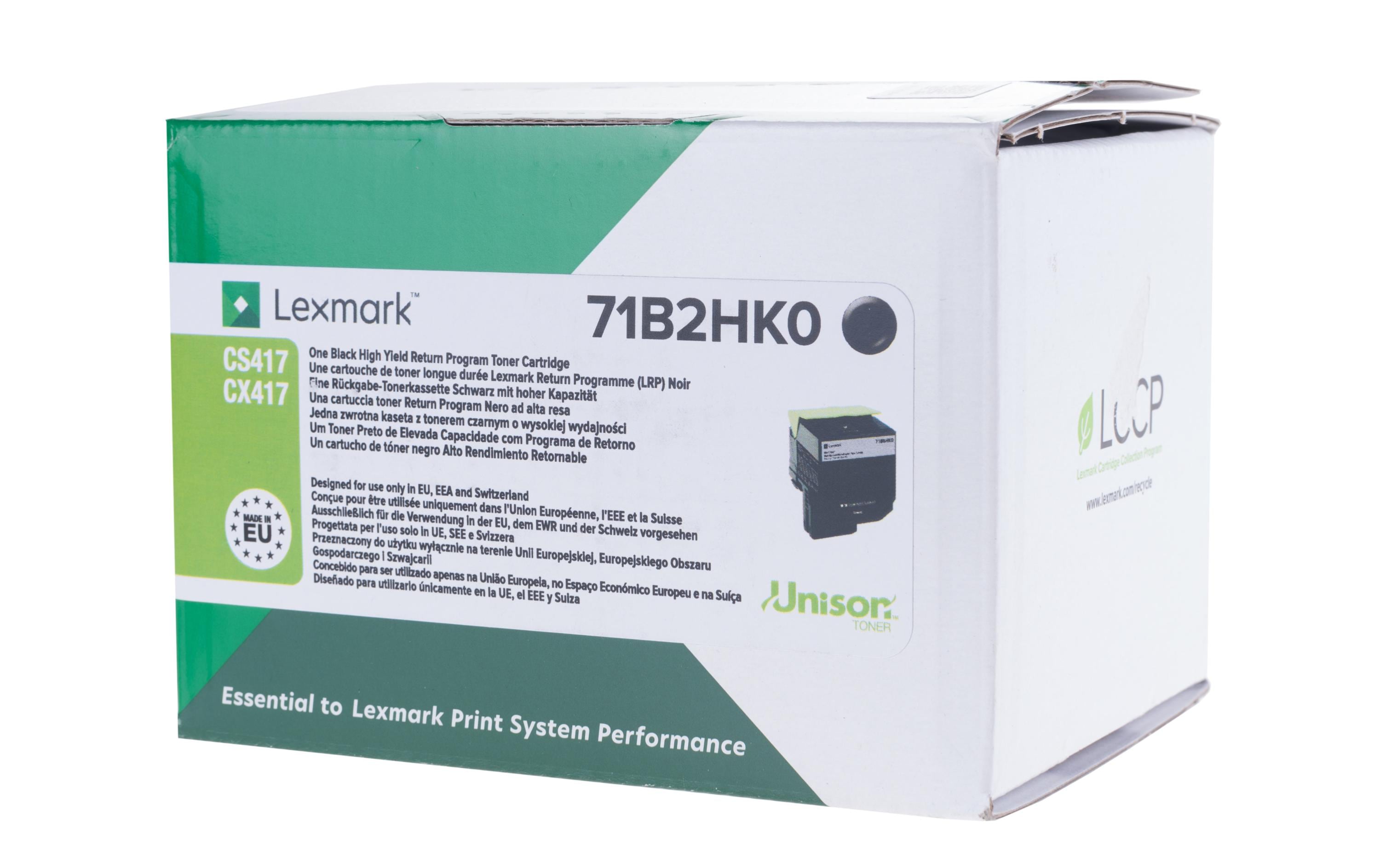 Toner Lexmark 71B2HK0 black, 6'000 Seiten