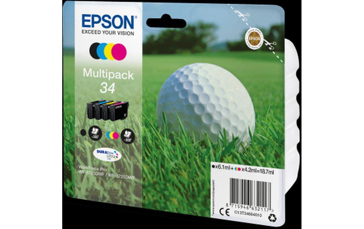 Tinte Epson T34664010, multipack c/m/y/bk