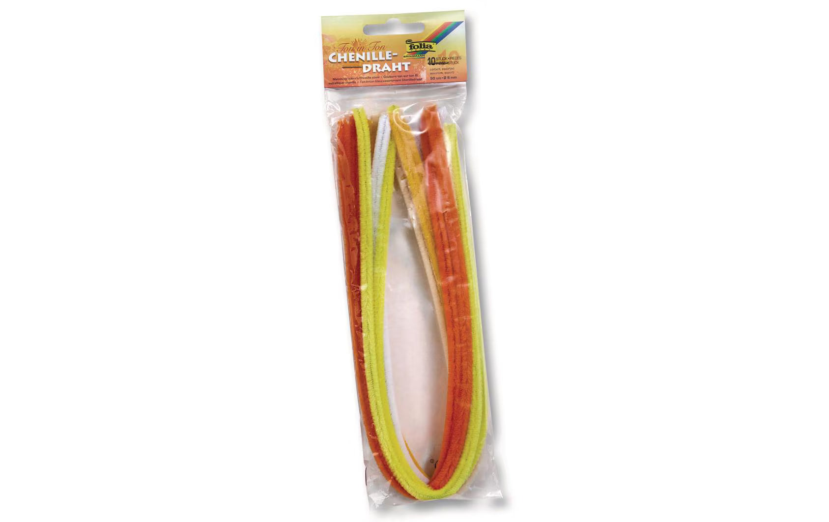 Folia Chenilledraht 8 mm, Ton in Ton Mix