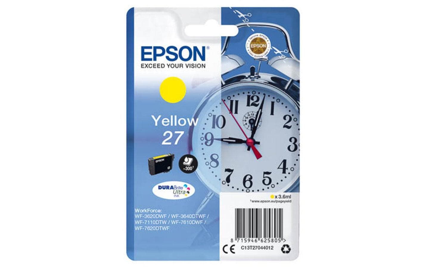 Tinte Epson C13T27044012 Nr. 27, yellow