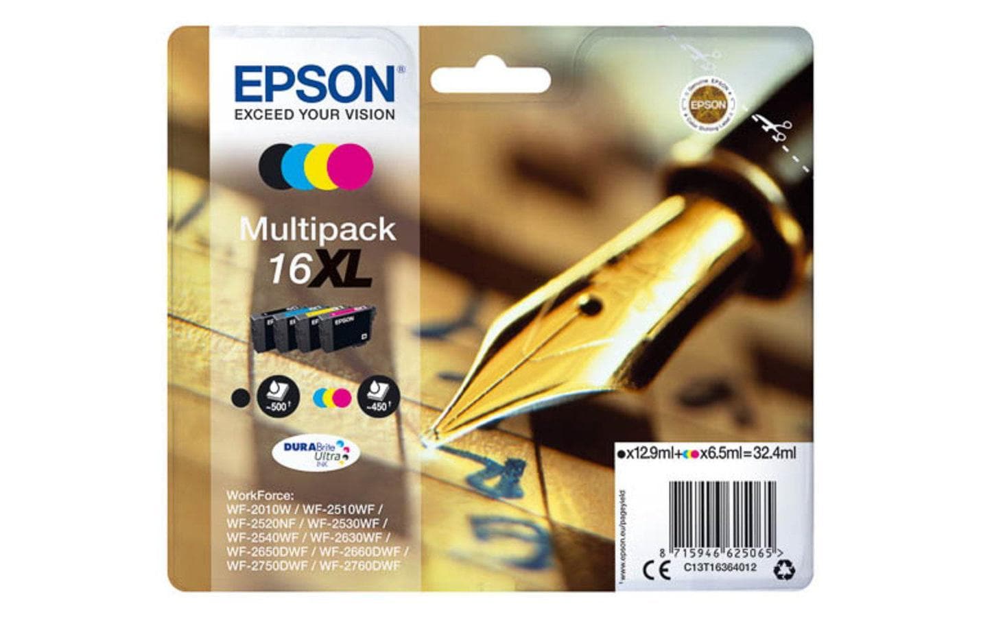 Tinte Epson C13T16364012 XL, bk/c/m/y