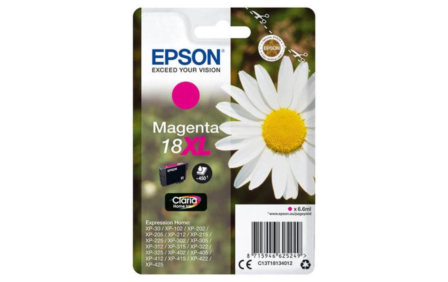 Tinte Epson C13T18134012 Nr. 18XL, magenta