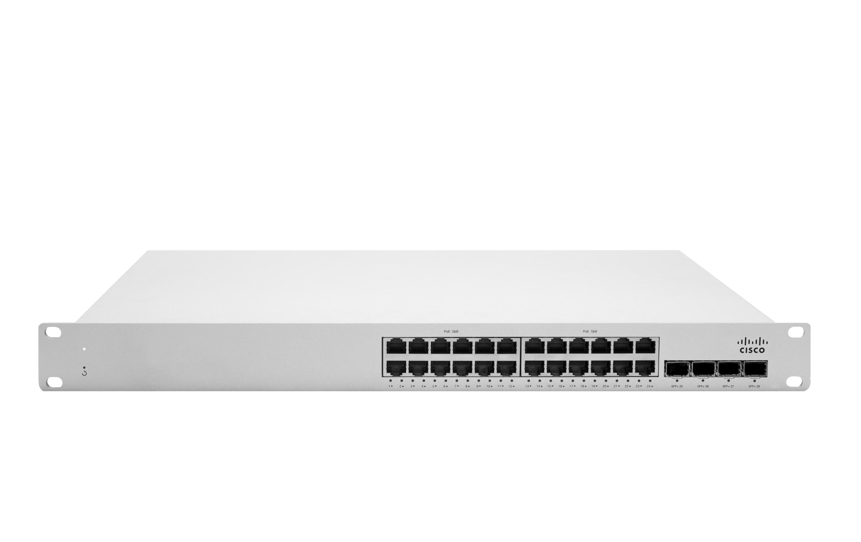 Meraki MS225-24P: 24 Port Cloud Managed SW