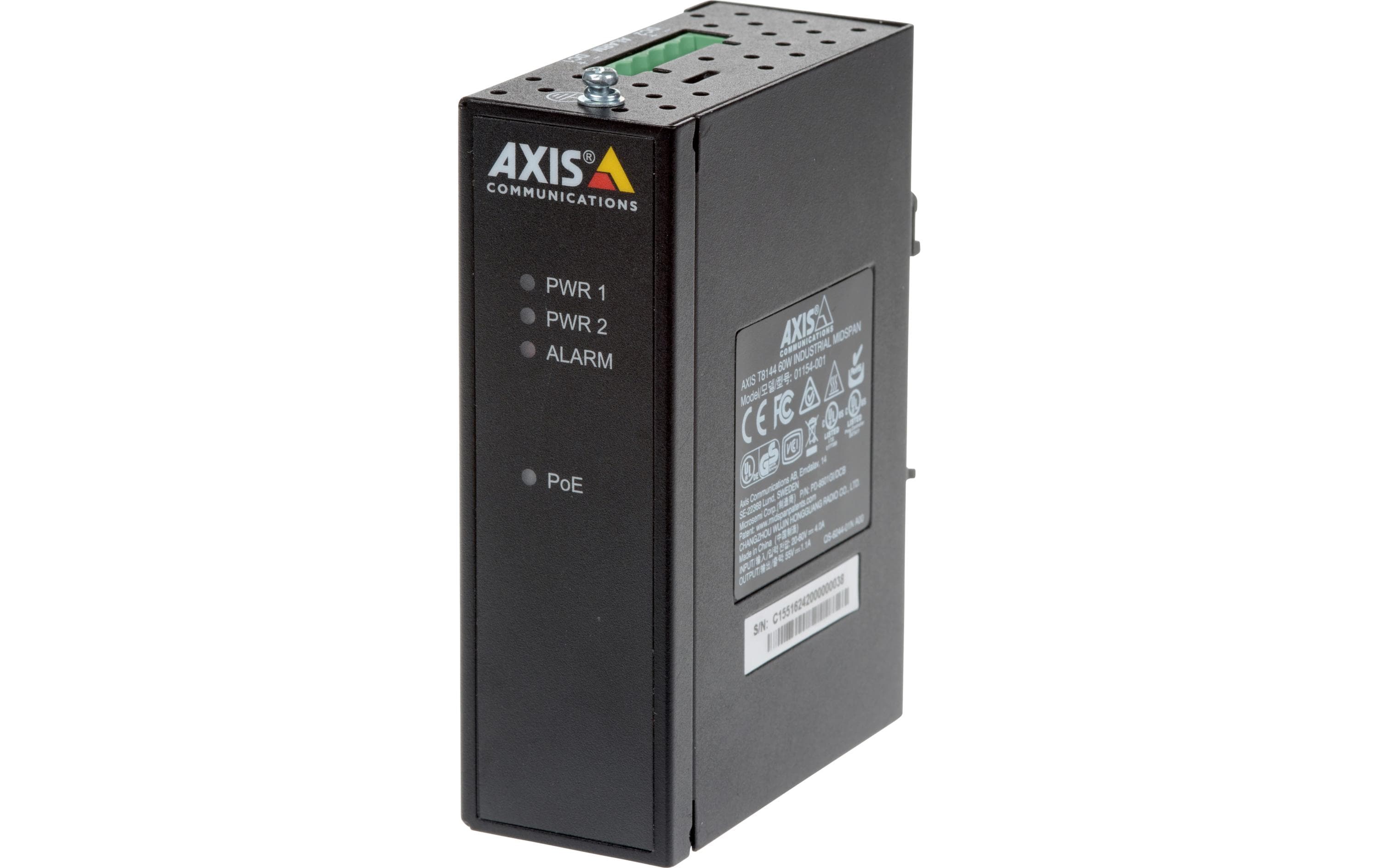 AXIS T8144 PoE+ Midspan Industriell