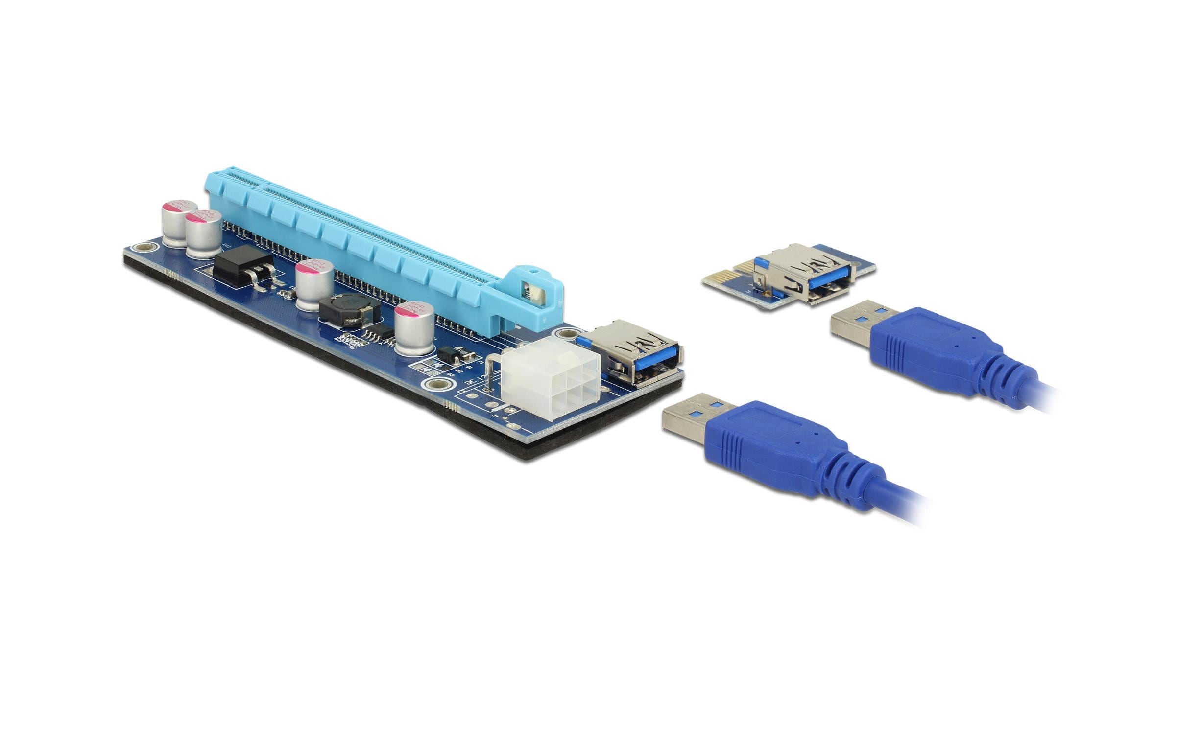 Delock PCI-Express Riserkarte, x1 zu x16