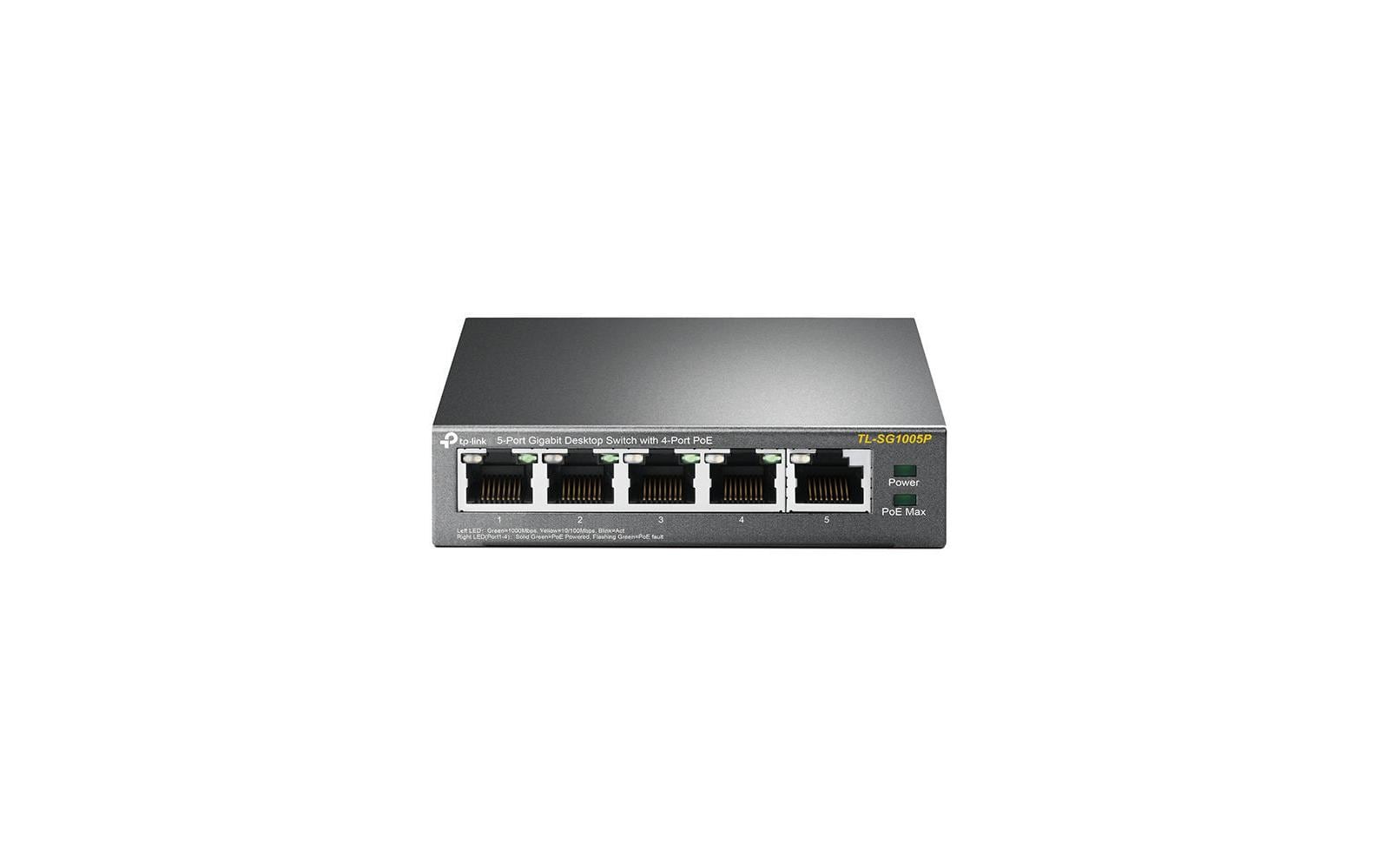 TP-Link TL-SG1005P:5Port Desktop PoE Switch