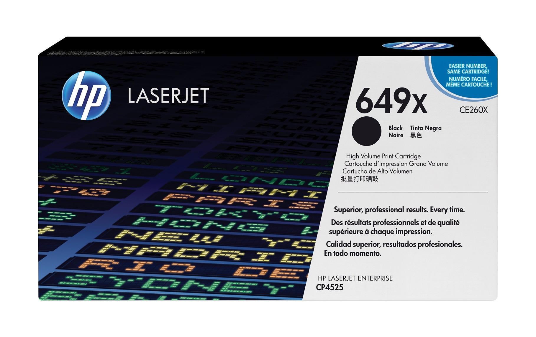 HP Toner 649X - Black (CE260X)