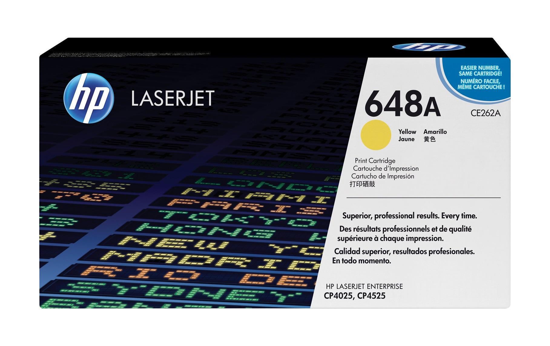 HP, Toner Nr. 648A (CE262A) Yellow