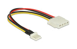 Floppy Stecker - Molex Stromadapter, 15cm