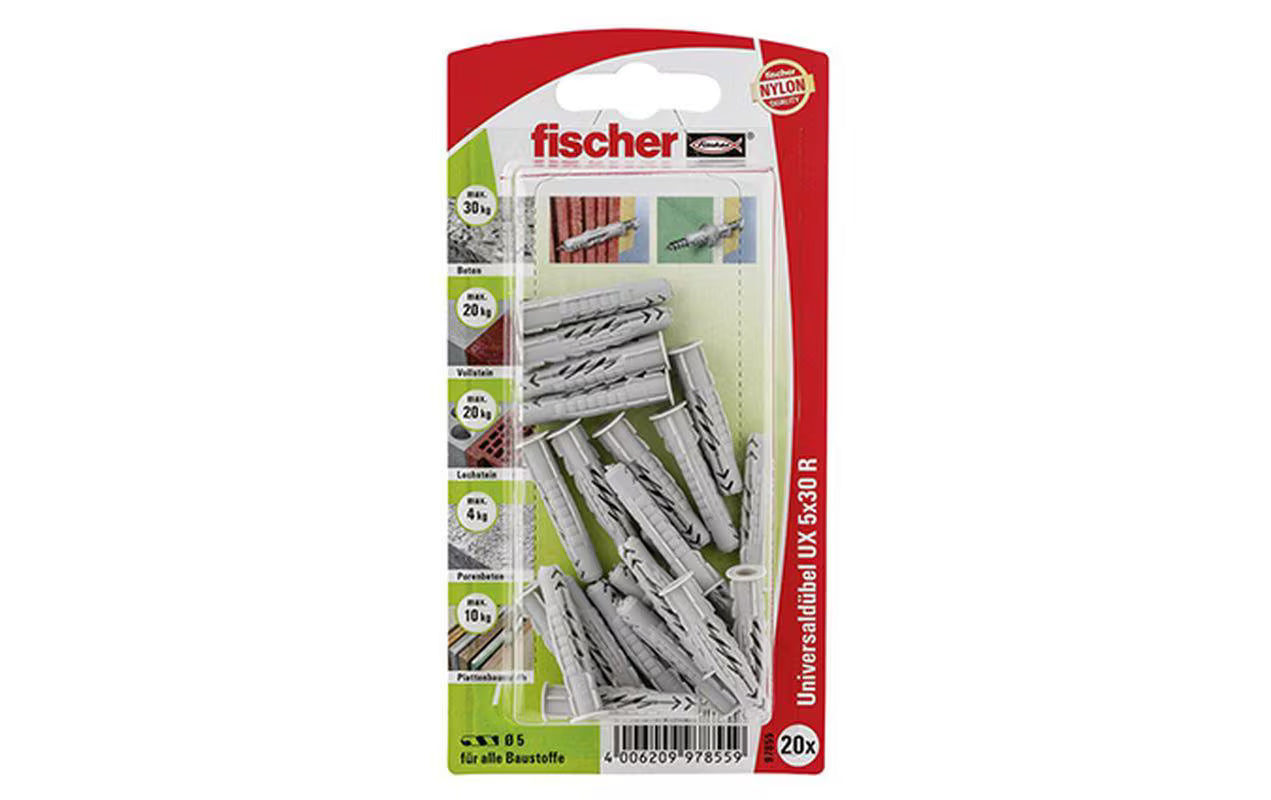 Fischer503807 Unidübel UX 5X30 R NV