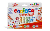 Carioca Fasermaler inkl. Stempel Stamperell