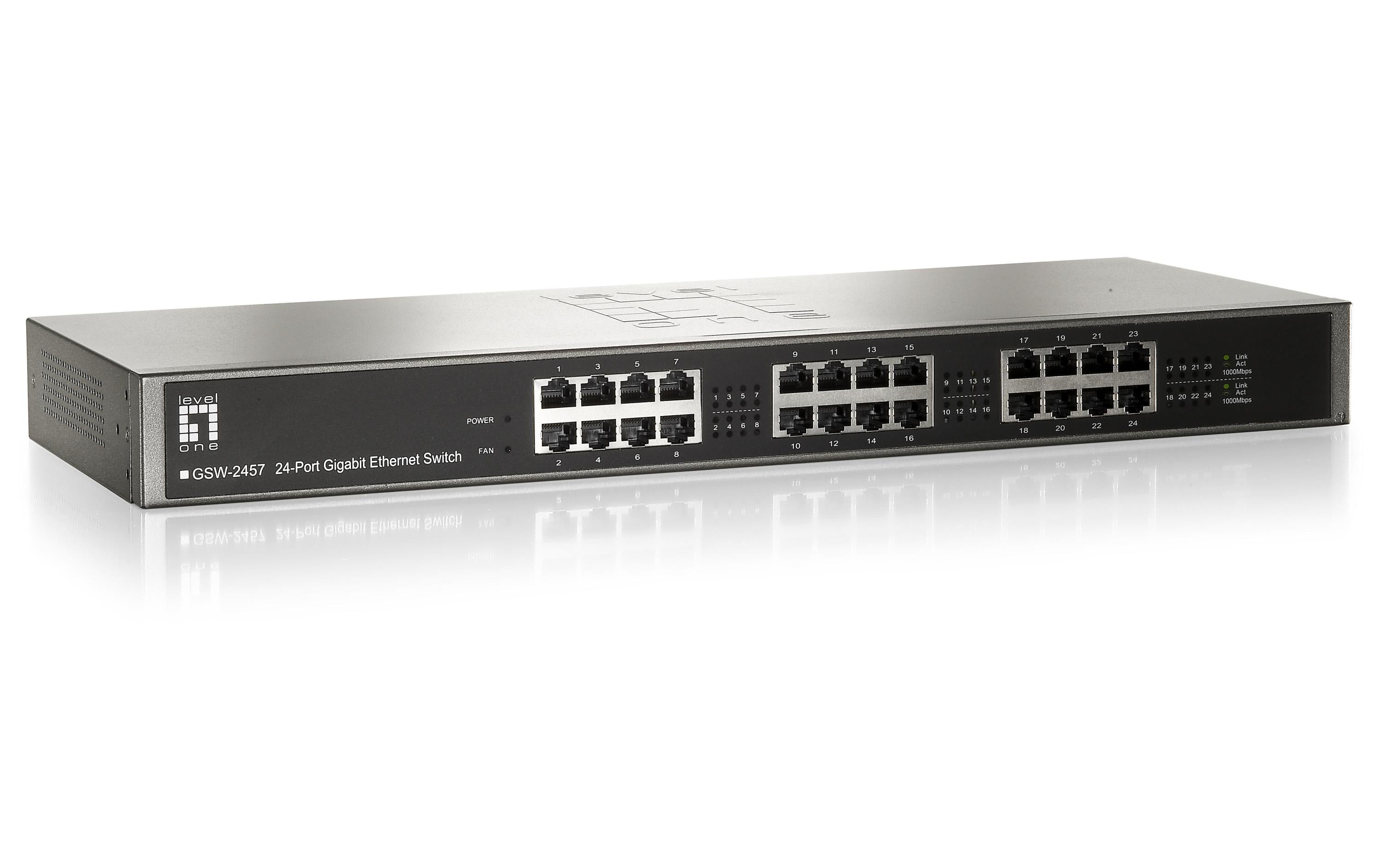 LevelOne GSW-2457: 24Port Switch, 1Gbps