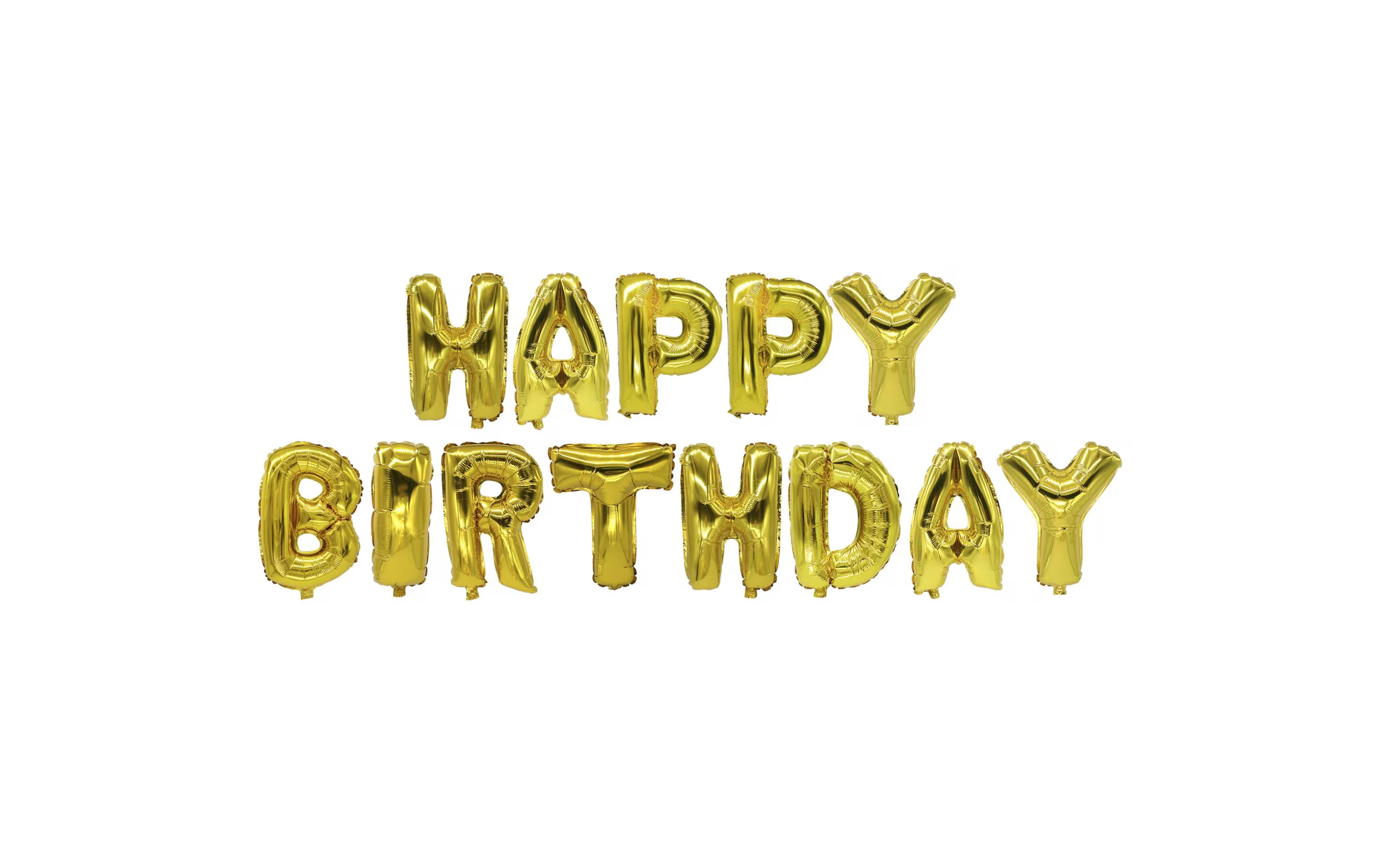 Papstar Ballon-Set Happy Birthday gold