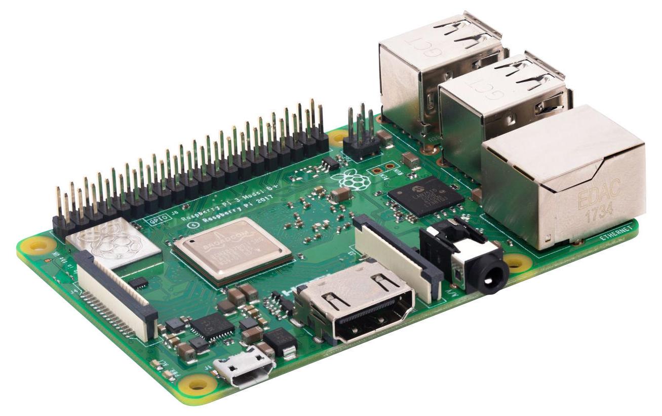 Raspberry Pi 3 Model B+ 1GB, (Pi 3B+)