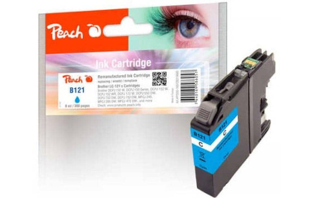 Peach Tinte Brother LC-121 Cyan