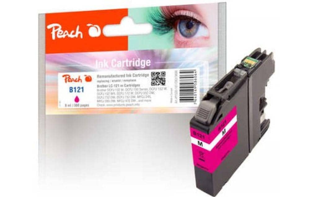 Peach Tinte Brother LC-121 Magenta