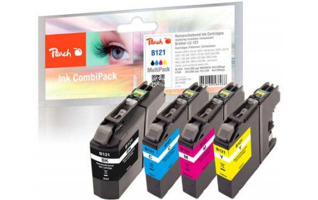 Peach Tinte Brother LC-121 MultiPack
